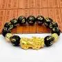 WAINIS Feng Shui PiXiu/Pi Yao Bracelet Black Obsidian Attract Wealth Jewelry for Men Women Chinese Dragon Good Luck 12mm Hand Carved Mantra Bead Bracelet WAINIS Feng Shui PiXiu/Pi Yao Bracelet Black Obsidian Attract Wealth Jewelry for Men Women Chinese Dragon Good Luck 12mm Hand Carved Mantra Bead Bracelet