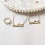 YANCHUN Silver Snowy Mountain Necklace for Women Adjustable Mountain Ring Minimalist Mountain Necklace Peaks Mountain Bracelet for Nature Lovers, Skiers, Hikers, Campers