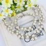 EVER FAITH Austrian Crystal CZ Simulated Pearl Victorian Style Necklace Earrings Bracelet Set Clear