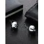 Tatuo 2 Pairs of Disco Ball Earrings 60s or 70s Silver Disco Ball Earrings for Women Tatuo 2 Pairs of Disco Ball Earrings 60s or 70s Silver Disco Ball Earrings for Women
