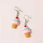 Cute Colorful Ice Cream Drop Earrings for Women Girls Little Pearl Ice Cream Dangle Earrings Creative Mini Dessert Jewelry