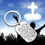 Zuo Bao Inspirational Gift for Godson Goddaughter You Realize How Special You are to me Gift from Godmother Godfather Christian Jewelry Baptism Gift Religious Keychain