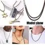 U7 2mm 3mm Black/Brown Leather Cord Necklace with Customizable Stainless Steel Clasp, Men Women Woven Wax Rope Chain for Pendant,Length 16'' 18'' 20'' 22'' 24'' 26'' 28'' 30'' U7 2mm 3mm Black/Brown Leather Cord Necklace with Customizable Stainless Steel Clasp, Men Women Woven Wax Rope Chain for Pendant,Length 16'' 18'' 20'' 22'' 24'' 26'' 28'' 30''
