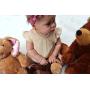 Elegant Cream Simulated Pearl Toddler Girl Necklace and Bracelet Stylish Gift Set (GS-P-C-All)