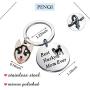 PENQI Husky Keychain Husky Jewelry Best Husky Mom Ever Keychain Dog Mom Ever Gift Dog Lover Dogs Jewelry for Husky Lover