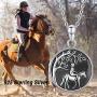 Horse Locket Necklace That Holds Pictures 925 Sterling Silver Vintage Oxidized Horse Necklace Photo Locket Pendant Jewelry Gifts for Women Birthday