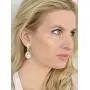 Mariell Clear Crystal Wedding Dangle Earrings for Women, Bridal and Prom Jewelry, Infinity Symbol 8 Shape