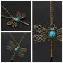 JinYu 4 Pcs Vintage Art Deco Style Bronze Tone Hollow Owl,Turtle, Angel Wingsand Dragonfly Pendant with Turquoise Crystal Eye Inset Necklace Long Chain Necklace Sweater Necklace with Box JinYu 4 Pcs Vintage Art Deco Style Bronze Tone Hollow Owl,Turtle, Angel Wingsand Dragonfly Pendant with Turquoise Crystal Eye Inset Necklace Long Chain Necklace Sweater Necklace with Box