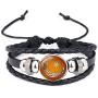 Leather Bracelet Woven Braided Muslim Allah Religions Jewelry Talisman Amulet Keep Calm Inscription (style 3)