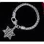 Star of David 12 Tribes of Israel Charm Bracelet Lobster Clasp Wicca Talisman Amulet Jewelry