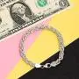 Charmsy Sterling Silver Jewelry Byzantine Bracelet for Women Charmsy Sterling Silver Jewelry Byzantine Bracelet for Women