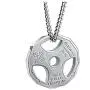 JAJAFOOK Mens Stainless Steel Fitness Gym Dumbbell Plate Barbell Chain Pendant Necklace Jewelry JAJAFOOK Mens Stainless Steel Fitness Gym Dumbbell Plate Barbell Chain Pendant Necklace Jewelry