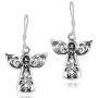 Guardian Angel of Love .925 Sterling Silver Dangle Earrings