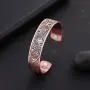 EUEAVAN Viking Tree of Life Raven Crow Talisman for Protection Cuff Bracelet for Easing Fatigue,Blood Circulation