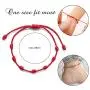 beemean 7 Knots Red Bracelet Good Luck Protection Bracelet Amulet for Protection Gift for Women Men Boys Girls Couples