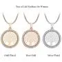 Ouran Tree of Life Pendant Necklace for Women, Rose Gold and Silver Long Chain Necklace with CZ Crystal Ouran Tree of Life Pendant Necklace for Women, Rose Gold and Silver Long Chain Necklace with CZ Crystal