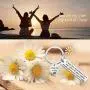 TIIMG My Tribe Gift Daisy Jewelry Celebrate Friendship Gift Love My Bride Tribe Jewelry Tribal Keychain Sorority Sister Gift