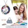 POPLYKE Dragonfly Pendant Necklace Gifts for Women Sterling Silver Mother Daughter Necklace with Volcano/Purple Crystal Jewelry for Mom Daughter Birthday Christmas