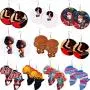 10 Pairs African Round Wooden Earrings Ethnic Style African Map Earrings Multicolor Earrings for Women 10 Pairs African Round Wooden Earrings Ethnic Style African Map Earrings Multicolor Earrings for Women