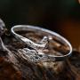 KLKL 925 Sterling Silver Bracelet，The for Your Best Friend or Sister, Peacock Bracelet, Cuff Jewelry