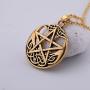 fishhook Wicca Pentacle Pentagram Venus Talisman for Protection Pendant Necklace