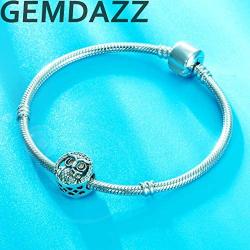GEMDAZZ 925 Sterling Silver Mothers Day Theme Charms - Navy Mom/Sister/Mother Baby Owl Charms fit European Women Bracelet, Gift for Family/Birthday/Christmas