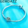 GEMDAZZ 925 Sterling Silver Mothers Day Theme Charms - Navy Mom/Sister/Mother Baby Owl Charms fit European Women Bracelet, Gift for Family/Birthday/Christmas