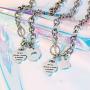 G-Ahora Mother and Daughter Necklace Set for 2 3 4 The Love Between Mother and Daughters is Forever Mothers Day Jewelry Gift for Mom from Daughter