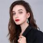 DAMLENG Bohemian Handmade Vintage Enamel Teardrop Dangle Earring Unique National Style WaterDrop Dangle Drop Earrings for Women Girls Statement Jewelry Gifts