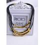 Womens Multilayer Pendant Choker Necklace Strands Leather Cord Chain Gold Alloy