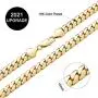 BLICHAIN Cuban Link Chain Necklace or Bracelet with Design Box Clasp for Men Boys 10MM 18K Gold Over Copper Hip Hop Miami Curb Chains 7-30 inch BLICHAIN Cuban Link Chain Necklace or Bracelet with Design Box Clasp for Men Boys 10MM 18K Gold Over Copper Hip Hop Miami Curb Chains 7-30 inch