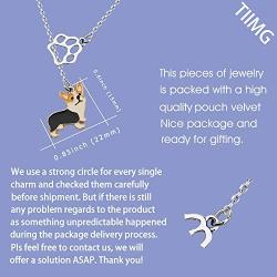 TIIMG Corgi Gift Corgi Mom Gift Corgi Owner Gift Corgi Dangle Earrings Dog Lover Gift Dog Mom Jewelry