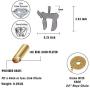 TOPGRILLZ Iced Out CZ Cluster Zircon Hip Hop 18K Gold Plated Jewish Chai Pendant Necklace with Rope Chain