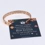 Whenever You Feel Overwhelmed Remember Whose Straighten Your Crown Bracelet, Engraved Inspirational Bracelets Personalized Gift for Mom, Daughter, Granddaughter, Sister, Best Friend, Women and Girls