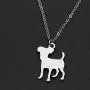 FTA Dog Necklace Paw Charm Dog Mom Gifts Silver Layered Pendants FTA Dog Necklace Paw Charm Dog Mom Gifts Silver Layered Pendants