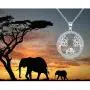 Elephant Gifts for Women Elephant Necklace 925 Sterling Silver Mother Daughter Necklace Elephant Jewelry for Mom Women
