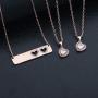 Daughter Gifts Mother Daughter Necklace Cubic Zirconia Love Pendant Necklace Mothers Day Gift