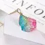 Bling Toman Healing Stone Necklaces Chakra Crystals for Women Candy Jewelry Rainbow Natural Stone Pendant Necklace Wire Wrapped Raw Amethyst Bling Toman Healing Stone Necklaces Chakra Crystals for Women Candy Jewelry Rainbow Natural Stone Pendant Necklace Wire Wrapped Raw Amethyst