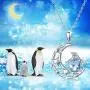Penguin Necklace 925 Sterling Silver Cute Necklace Penguin Gifts for Women Girls Penguin Necklace 925 Sterling Silver Cute Necklace Penguin Gifts for Women Girls