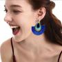 GIMEFIVE Bohemian Fashion Statement Colourful Thread Tassel Earrings Summer Fringe Drop Dangle Earrings for Women Girls Jewelry
