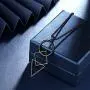 beautlace Three Triangles Geometric Necklaces 18K Gold/Silver/Black Gun Plated Circle and Square Pendant Charm Minimalist Jewelry for Men and Women beautlace Three Triangles Geometric Necklaces 18K Gold/Silver/Black Gun Plated Circle and Square Pendant Charm Minimalist Jewelry for Men and Women