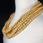 Gypsy Jewels 8 Row Layered Wood Beads Chunky Statement Necklace