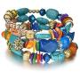 MIXIA Boho Multilayer Irregular Agate Beads Charm Bracelets for Women Vintage Jade Stone Man Bracelets Yoga Bangles Ethnic Jewelry