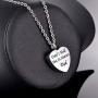 HQ Until I Hold You in Heaven - Urn Necklace for Ashes Cremation Jewelry Stainless Steel Keepsake Memorial Pendant Necklace for Women/Men