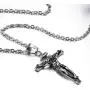 Cross Necklace for Men Stainless Steel Silver Gold Crucifix Pendant Necklace Simple Jewelry Gifts, 22 inches Chain Cross Necklace for Men Stainless Steel Silver Gold Crucifix Pendant Necklace Simple Jewelry Gifts, 22 inches Chain