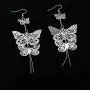 FXmimior Fashion Women Earrings Vintage Silver Butterfly Long Bohemian Long Chain Drop Dangle Earrings Jewelry for Women and Girls FXmimior Fashion Women Earrings Vintage Silver Butterfly Long Bohemian Long Chain Drop Dangle Earrings Jewelry for Women and Girls