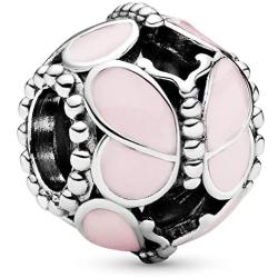Pandora Jewelry Pink Butterfly Sterling Silver Charm