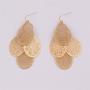 Grace Jun Bridal Vingtage 4 Teardrop Shape Pierced Dangle Earrings Large Statement Earrings