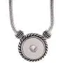 Snap Jewelry Toggle Necklace Silver Plated Length 20'' fits 18-20mm Standard Size Ginger Charms My Prime Gifts Snap Jewelry Toggle Necklace Silver Plated Length 20'' fits 18-20mm Standard Size Ginger Charms My Prime Gifts