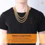 QGoliver Mens Cuban Link Chain Miami Curb Chain Stainless Steel Necklaces Hip Hop Jewelry for Men Women - Gold Silver, 8.5mm, 20''-24''